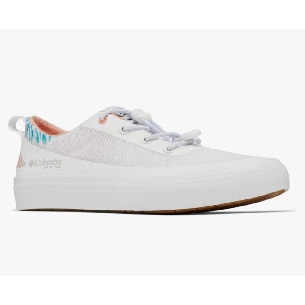 Columbia Women's PFG Shoes Sneaker Size 10 White Coral NWB - Picture 12 of 14